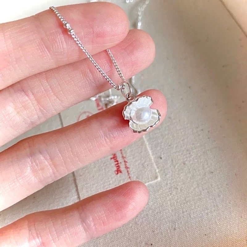 S925銀海鹽珍珠項鍊-細節圖8