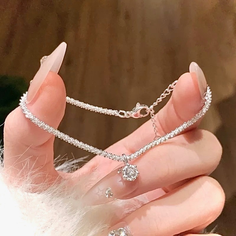 閃爍 s925銀鋯石手鍊-細節圖5