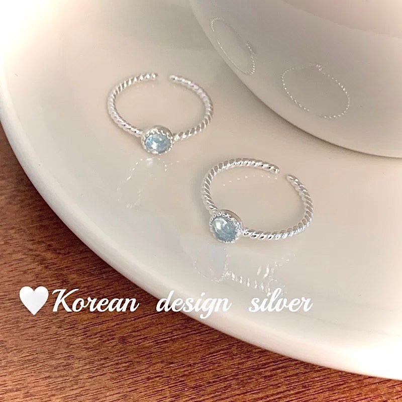 似曾相識 s925銀古典月光石戒指-細節圖3