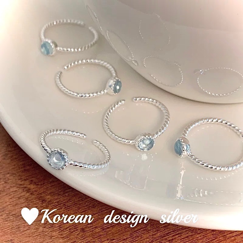 似曾相識 s925銀古典月光石戒指-細節圖4