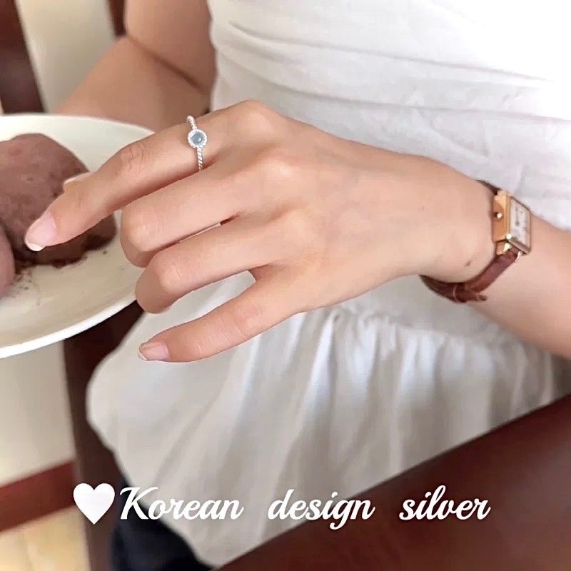 似曾相識 s925銀古典月光石戒指-細節圖5