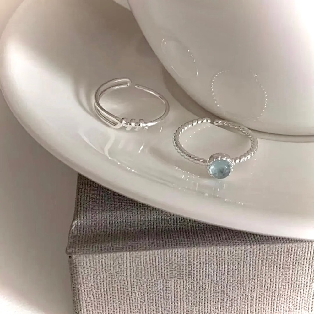 似曾相識 s925銀古典月光石戒指-細節圖8