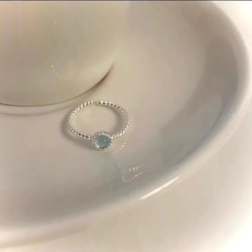 似曾相識 s925銀古典月光石戒指-細節圖9