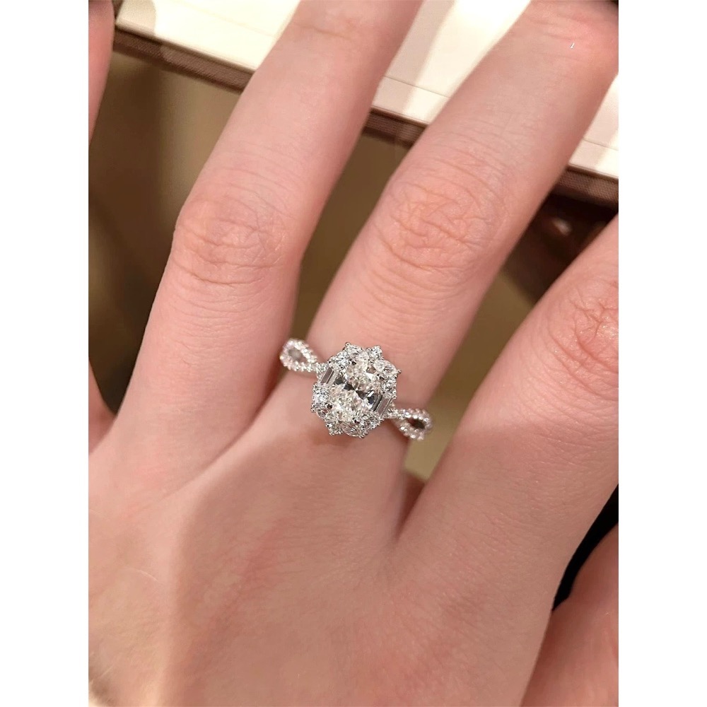 美感交織｜S925銀 碎鑽鋯石戒指-細節圖4