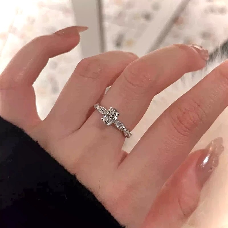 鍾愛 S925銀 碎鑽鋯石戒指-細節圖4