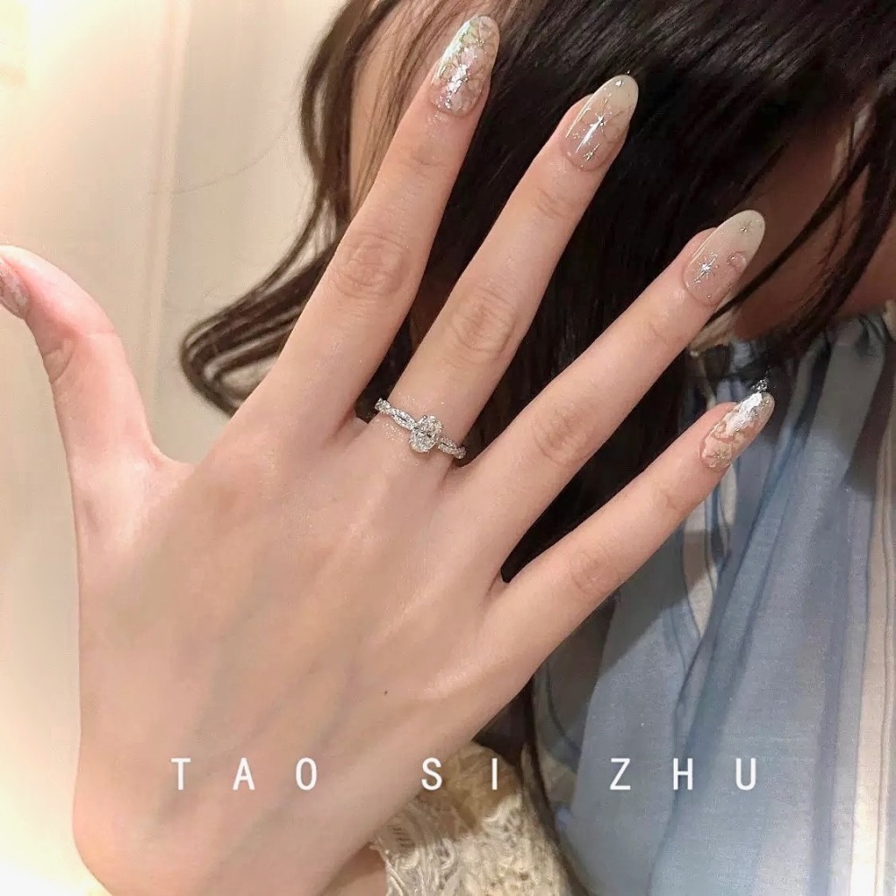 鍾愛 S925銀 碎鑽鋯石戒指-細節圖6