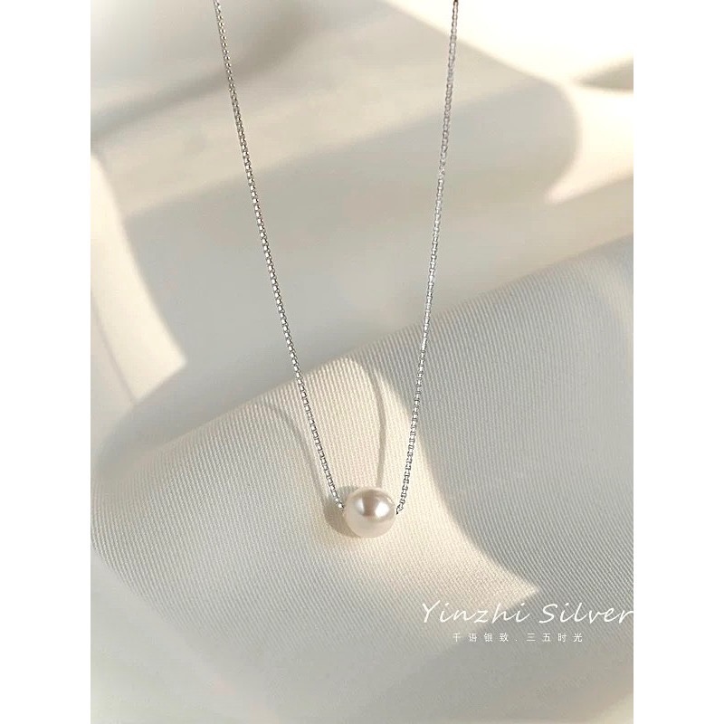 S925銀微笑 珍珠項鍊-細節圖5