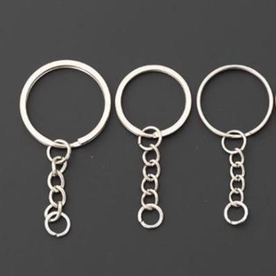 【呈之戀小鋪】鑰匙扣環 飾品配件 金屬鑰匙圈 DIY 單圈 鑰匙鏈 飾品掛件 掛飾 手工材料