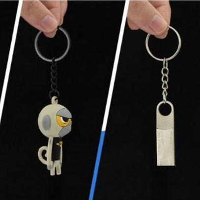 【呈之戀小鋪】鑰匙扣環 飾品配件 金屬鑰匙圈 DIY 單圈 鑰匙鏈 飾品掛件 掛飾 手工材料-細節圖3