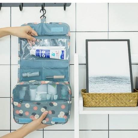 【旅行收納包】旅行收納包 防水 多功能 手提 雙層 女士 化妝包 男士 旅遊洗漱包 大容量-細節圖2