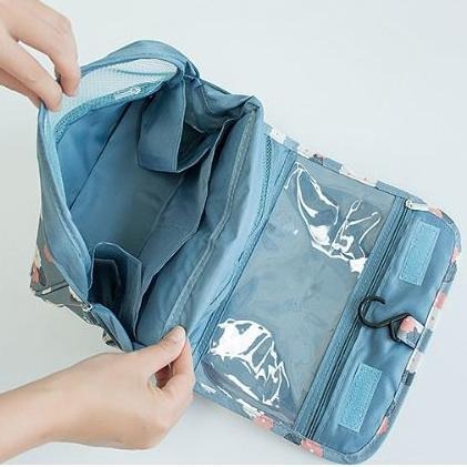 【旅行收納包】旅行收納包 防水 多功能 手提 雙層 女士 化妝包 男士 旅遊洗漱包 大容量-細節圖3