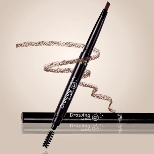 【呈之戀小鋪】眉筆 立體多效 雙頭 三角 一字 初學者 不易暈染 化妝筆 旋轉刷頭眉筆-細節圖2