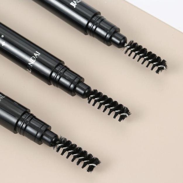 【呈之戀小鋪】眉筆 立體多效 雙頭 三角 一字 初學者 不易暈染 化妝筆 旋轉刷頭眉筆-細節圖3