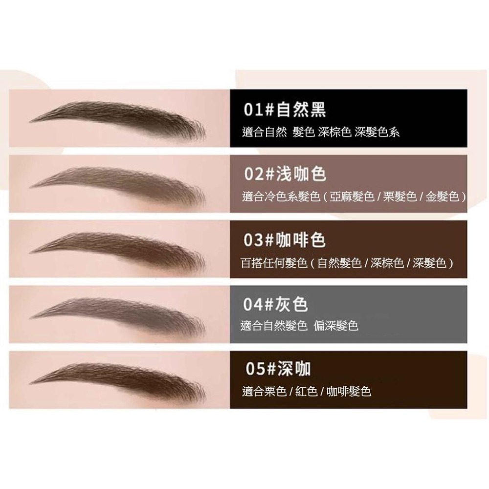 【呈之戀小鋪】眉筆 立體多效 雙頭 三角 一字 初學者 不易暈染 化妝筆 旋轉刷頭眉筆-細節圖4