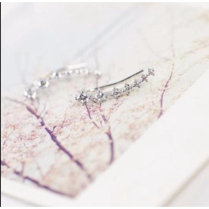 （快速發貨）E85 七顆鑽 滿天星 耳環 只有粉鑽-細節圖4