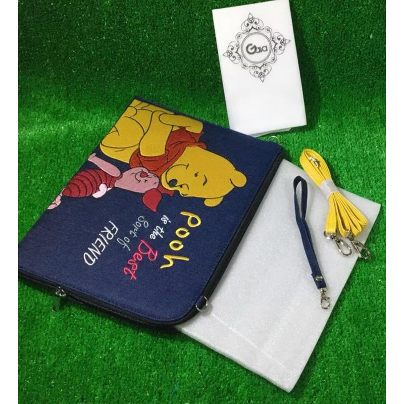 迪士尼刺繡款萬用電腦包 唐老鴨 奇奇蒂蒂 小熊維尼-細節圖5