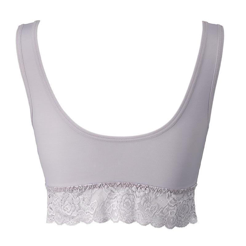 Angellir 舒柔蕾 居家美胸內衣 復古灰 (無鋼圈 機能型輕塑） - M-細節圖6