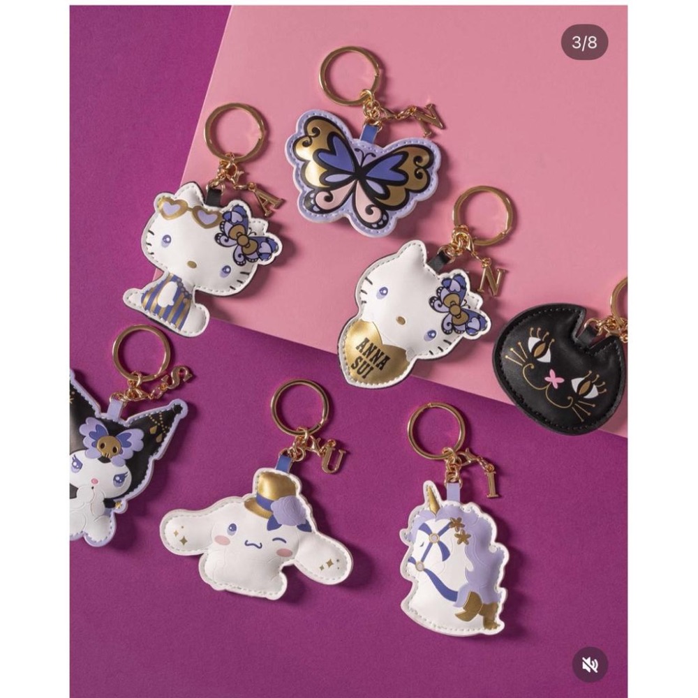 (🐾 喵一下雜貨店) 7-11 anna sui 三麗鷗 存錢筒 鑰匙圈 三用枕 滑輪購物車 鍵盤 滑鼠 床包-細節圖2