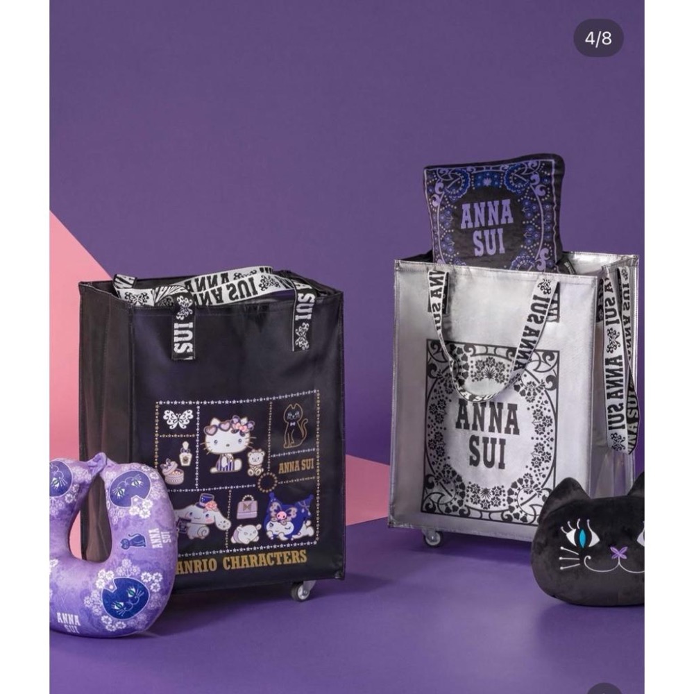(🐾 喵一下雜貨店) 7-11 anna sui 三麗鷗 存錢筒 鑰匙圈 三用枕 滑輪購物車 鍵盤 滑鼠 床包-細節圖8