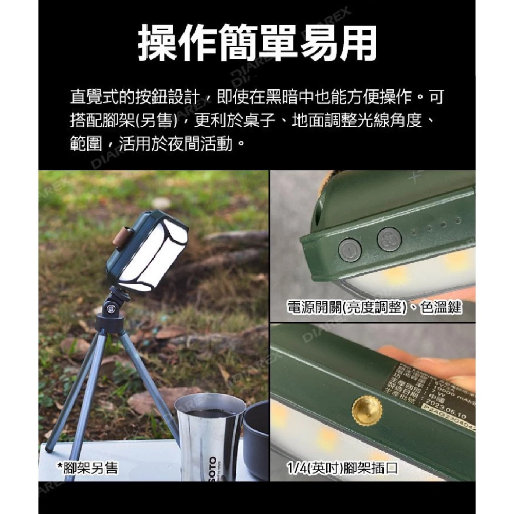 Pro Kamping 方形露營燈 充電燈 照明燈 野營燈 帳篷燈 戶外掛燈  燈-細節圖7