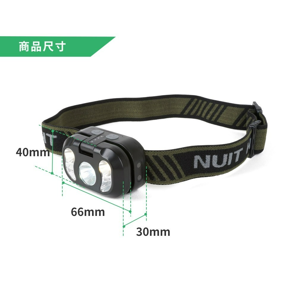 努特NUIT 浣熊 LED 三光源 感應頭燈 多模式照明 USB充電 充電頭燈 LED頭燈 NTL97-細節圖10