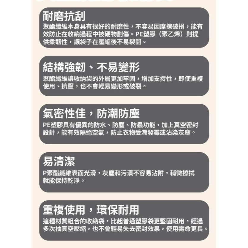 DIA DAMO 迪達蒙 真空抗刮收納袋 真空收納袋 S / M / L / XL 壓縮袋 真空袋-細節圖7