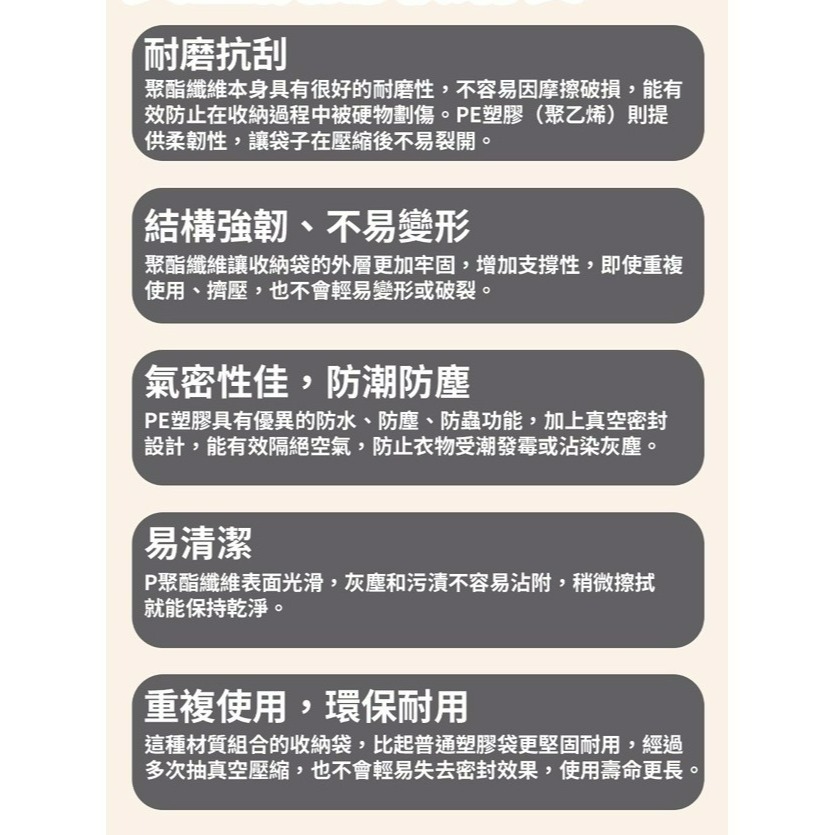 DIA DAMO 迪達蒙 真空抗刮收納袋 真空收納袋 S / M / L / XL 壓縮袋 真空袋-細節圖7