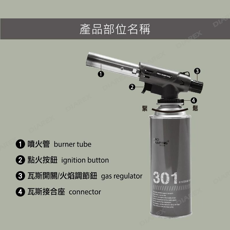 PRO KAMPING 領航家 防衝火噴槍 噴火槍 炙燒 戶外 露營 烤肉 點火 起火-細節圖5