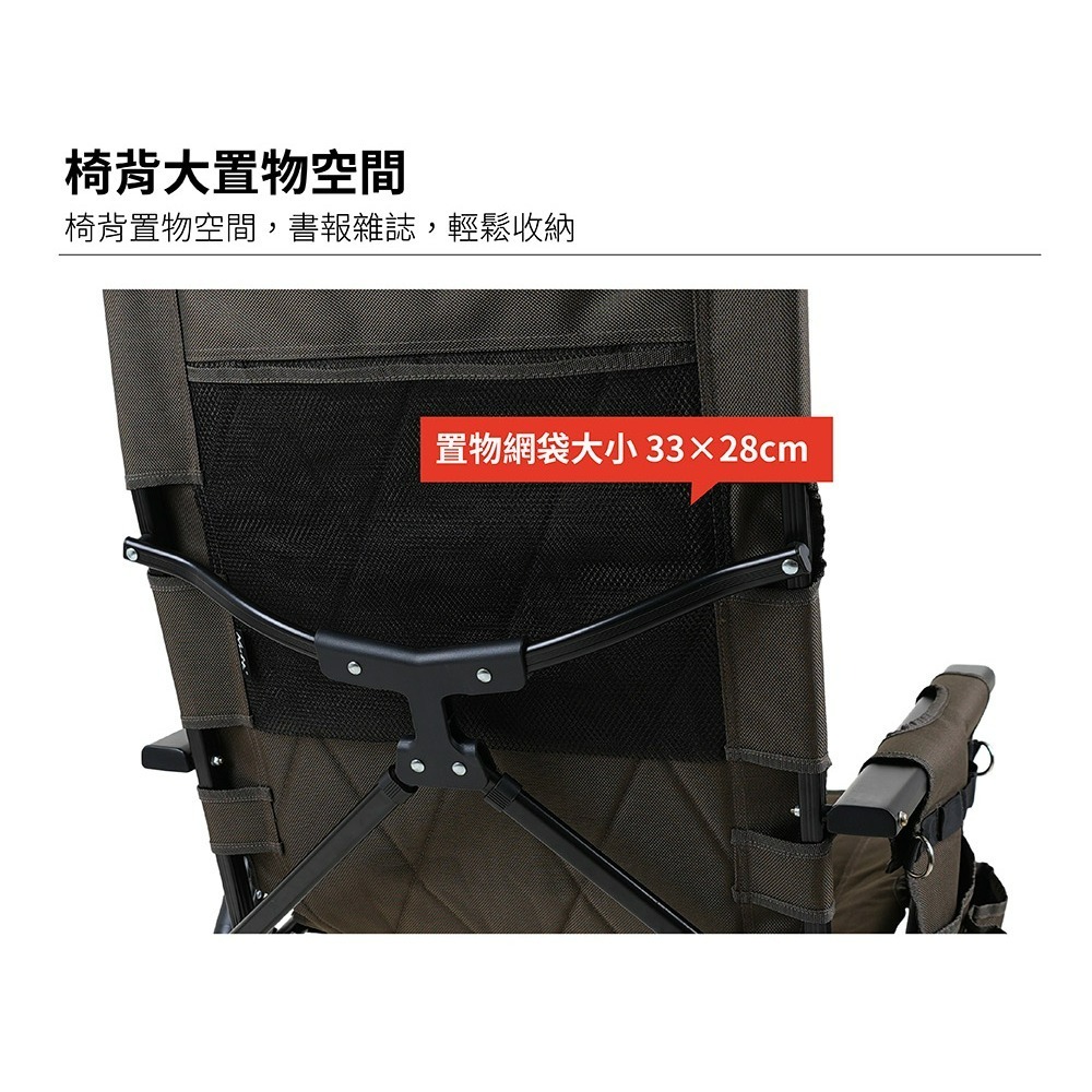 努特NUIT 金士曼 鋁合金五段椅 黑 五段調整椅 靠背椅 休閒椅 折疊椅 NTC200-細節圖5