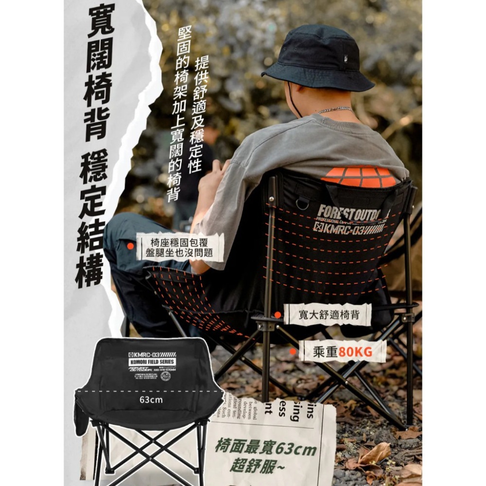 Forest Outdoor 小森椅戰術版2.0 休閒椅 小森椅 釣魚椅 露營椅 折疊椅 椅子-細節圖3
