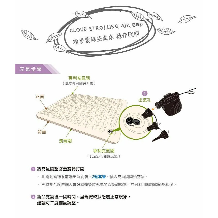 Lumikenkä【露米】露米 床 Q號 (建議使用1.09psi以下背壓打氣機) 200*200cm 床墊 充氣床-細節圖6