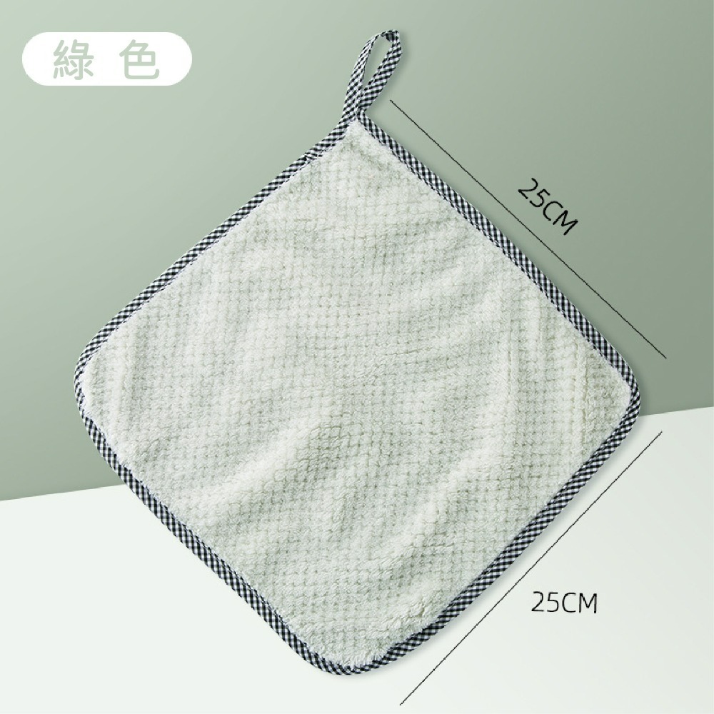 可掛式珊瑚絨抹布 抹布 擦手巾 吸水布 擦手布 廚房用抹布 清潔 珊瑚絨 洗碗布 菜瓜布 去油-規格圖7