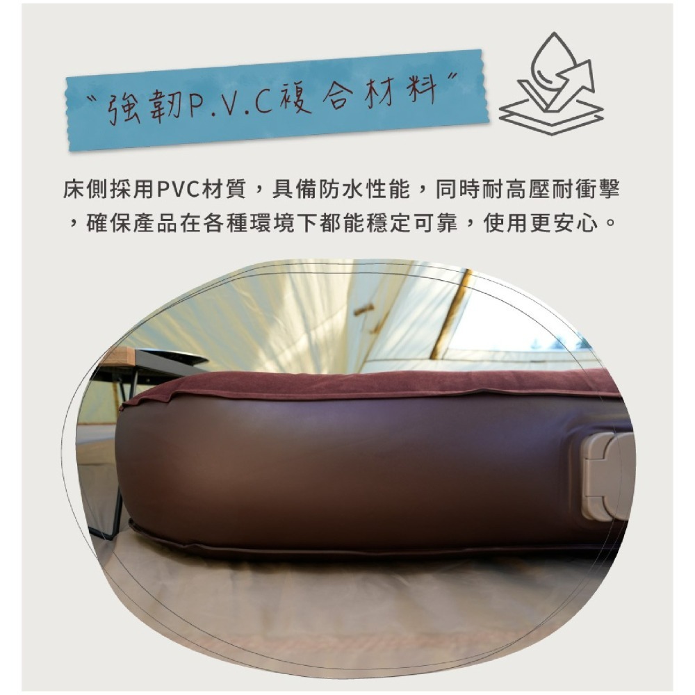 努特NUIT 魔幻時光 波浪型獨立筒電動充氣床(L) 露營 充氣床墊 獨立筒 內建電動幫浦 NTB364-細節圖10