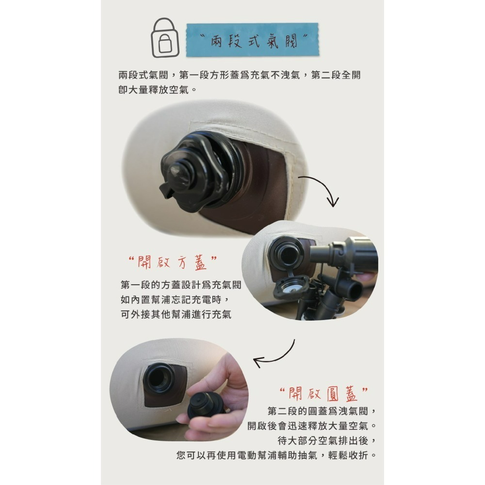 努特NUIT 魔幻時光 波浪型獨立筒電動充氣床(L) 露營 充氣床墊 獨立筒 內建電動幫浦 NTB364-細節圖6