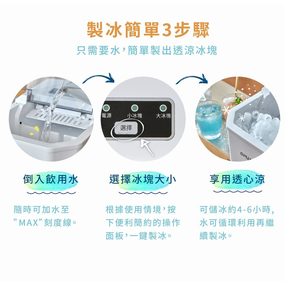 G-PLUS 微電腦全自動製冰機 製冰機 快速製冰 GP-IM01-細節圖3