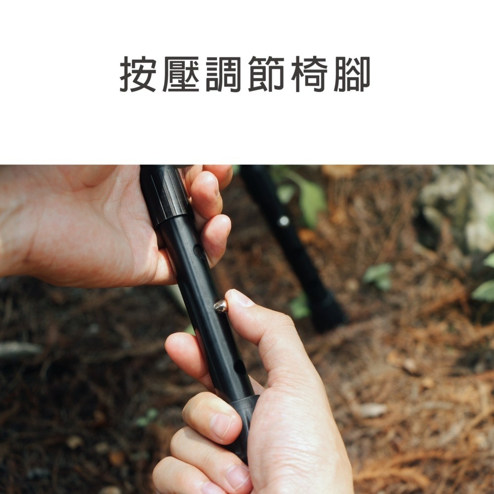 CAMPING ACE 野樂 黑森戰術太空椅 月亮椅 高背椅 摺疊椅 露營椅-細節圖3