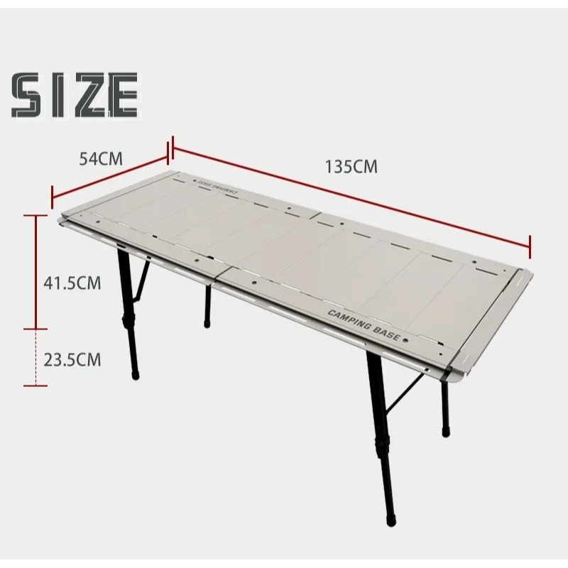 CAMPING BASE 送燈架 星艦五單位IGT桌 IGT桌 五單位 星艦 露營桌 鋁合金 單位桌-細節圖7