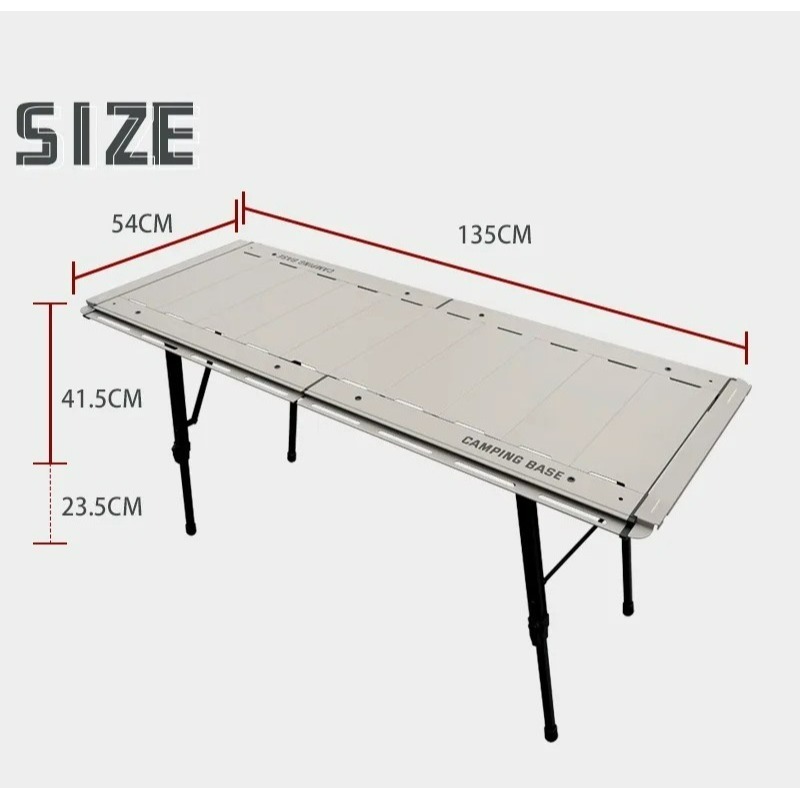 CAMPING BASE 送燈架 星艦五單位IGT桌 IGT桌 五單位 星艦 露營桌 鋁合金 單位桌-細節圖7