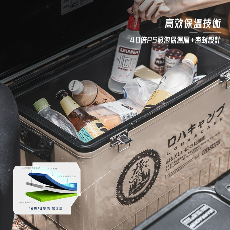 樂活不露 冰桶 保冷 行動冰桶 戶外 保冰桶 野外 露營 釣魚-細節圖4