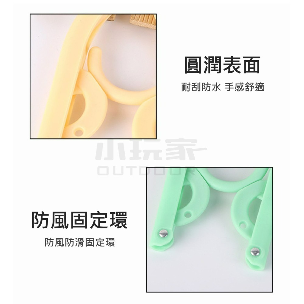 馬卡龍三折衣架 馬卡龍 衣架 行動衣架 攜帶衣架 折疊衣架-細節圖5