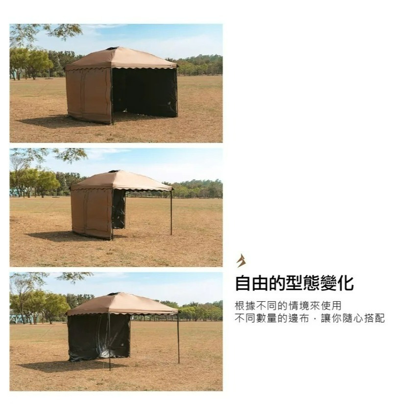 ARES 戰神客廳帳 炊事帳 廚房帳 遮陽帳 27秒帳 快速帳 速開帳 戰神 ARES 【主帳+邊布賣場】-規格圖11