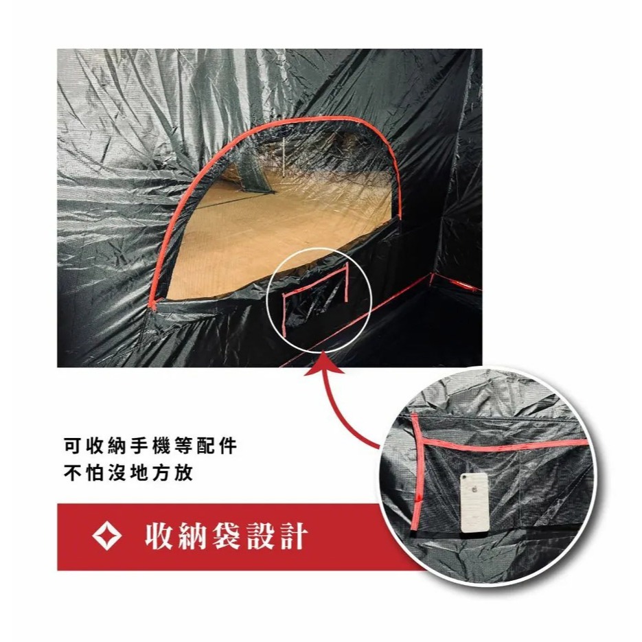 ARES 戰神 客廳內掛帳 不含客廳主帳 睡帳 戰神客廳帳 戰神客廳帳 鷗翼延伸邊布 圍布 客廳帳 戰神 露營 野營-細節圖8