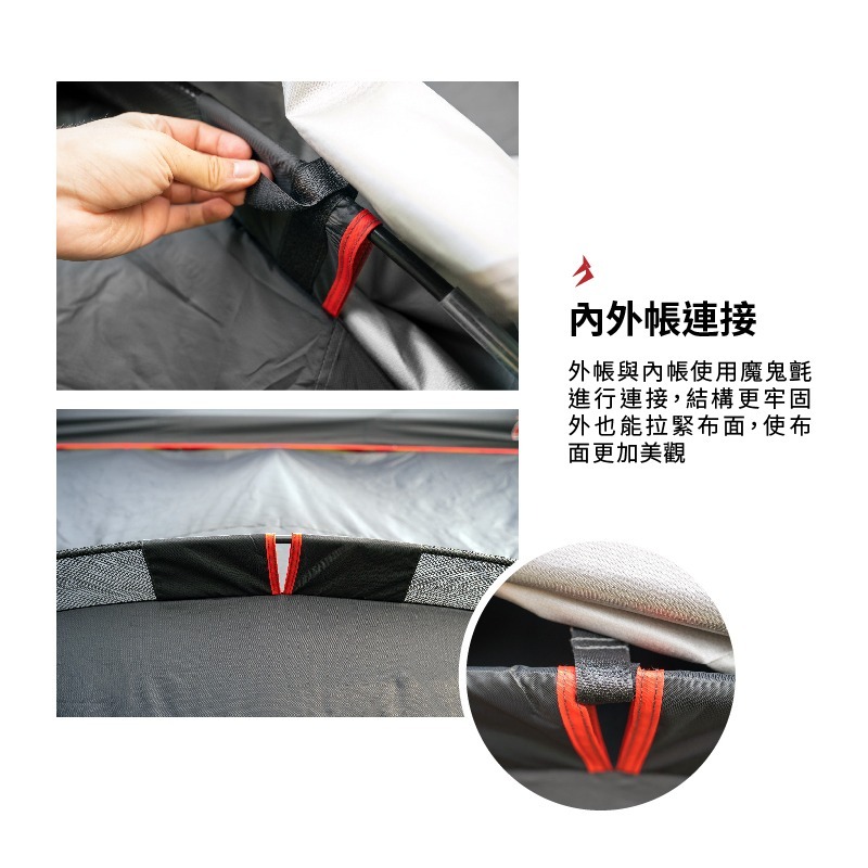 ARES 戰神客廳帳 雙層側掛帳 外掛帳-細節圖7