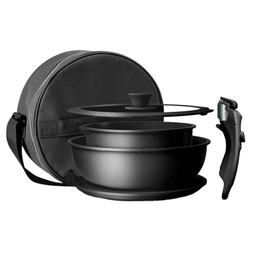 SADOMAIN仙德曼 鑄造不沾煎烤盤 可拆卸把手 附圓形收納袋 湯鍋組 露營 野營 居家-規格圖7
