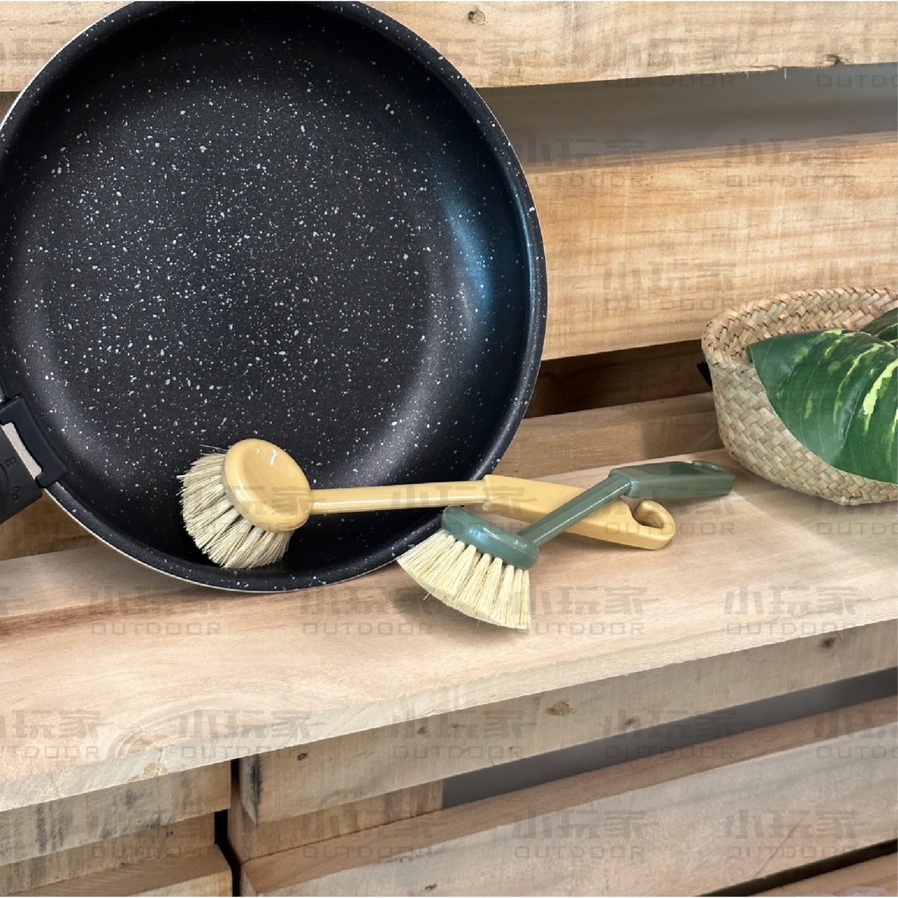 SADOMAIN 仙德曼 平底鍋專用刷 清潔刷 棕刷 不沾鍋刷 平底鍋刷 露營 野營 野炊-細節圖6