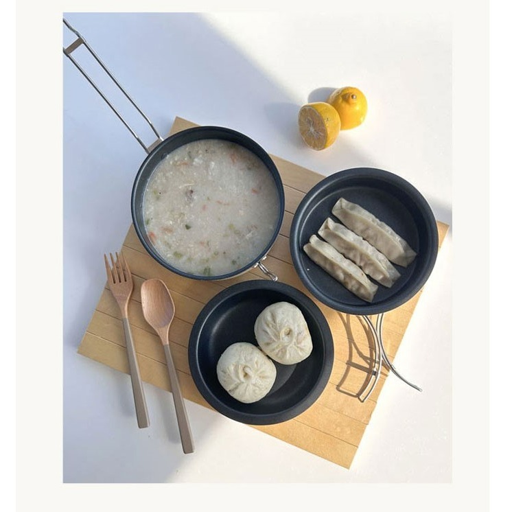 SADOMAIN仙德曼 露營不沾子母鍋 子母鍋 不沾鍋 露營鍋具 鍋具 露營 野營 戶外-細節圖6