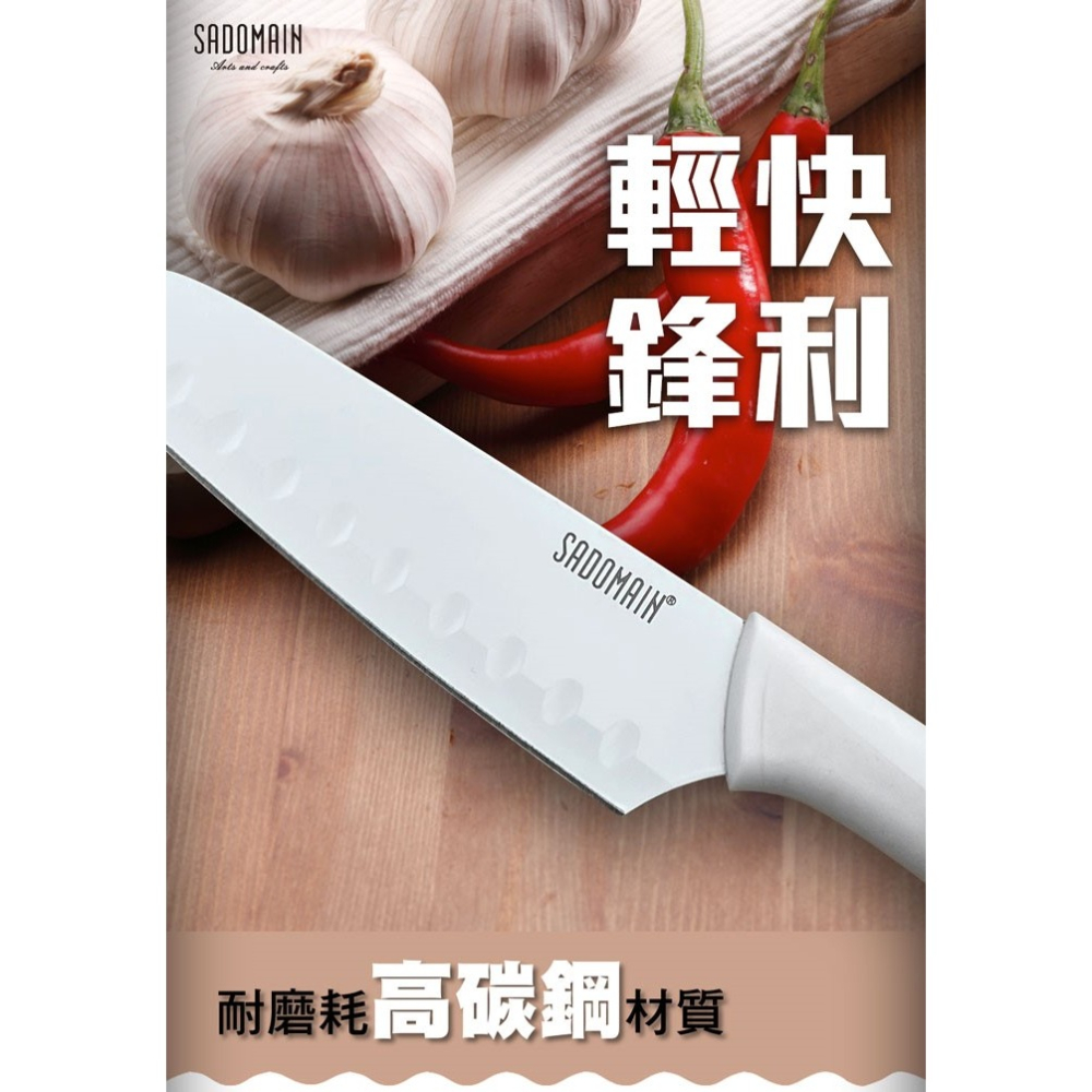 sadoma 仙德曼 炫曜料理刀 29.5cm (附套) 炫曜水果刀23.7cm (附套) 料理刀 菜刀 水果刀 刀-細節圖2