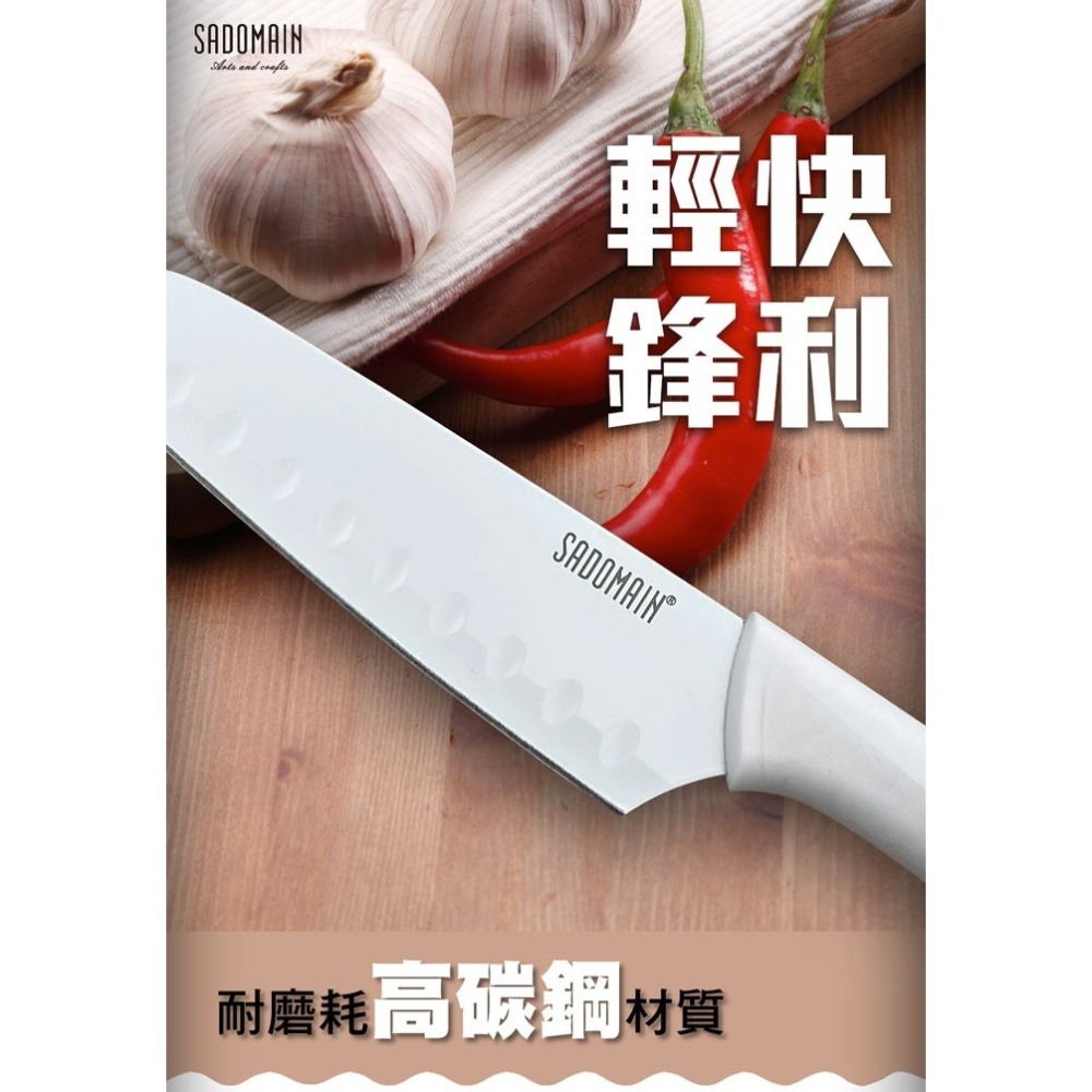 sadoma 仙德曼 炫曜料理刀 29.5cm (附套) 炫曜水果刀23.7cm (附套) 料理刀 菜刀 水果刀 刀-細節圖2
