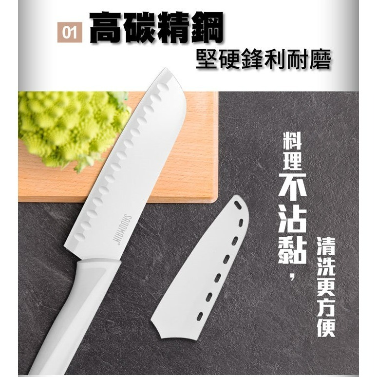sadoma 仙德曼 炫曜料理刀 29.5cm (附套) 炫曜水果刀23.7cm (附套) 料理刀 菜刀 水果刀 刀-細節圖3