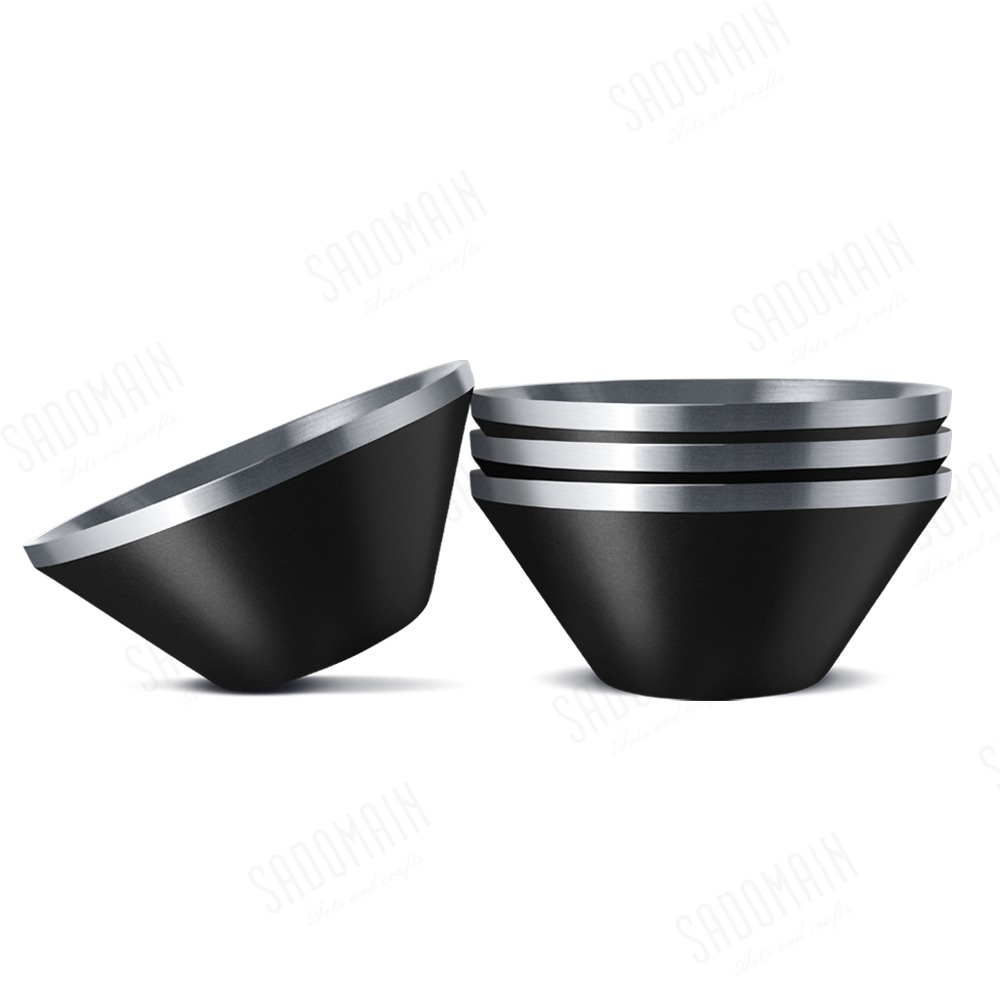 SADOMAIN 仙德曼 雙層304不鏽鋼笠形碗(4入)附網袋 304不鏽鋼-規格圖7